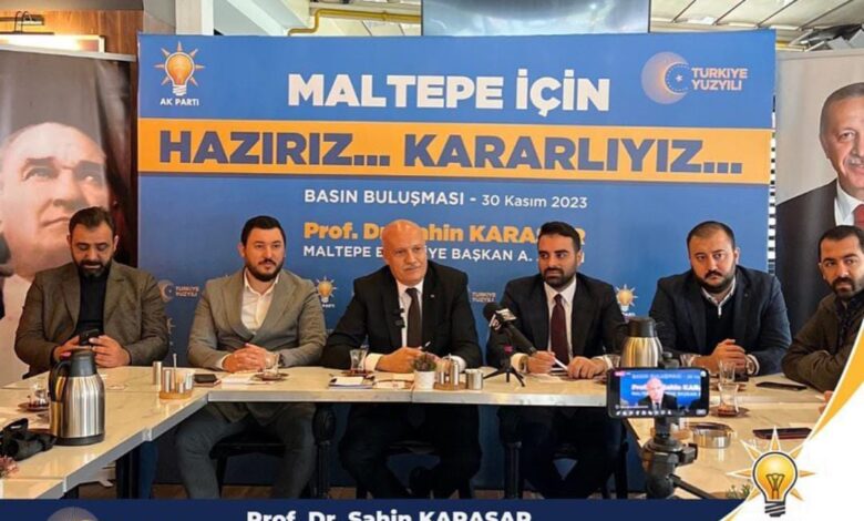 Maltepe AK Parti Belediye Baskani A. adayi Karasar Maltepeliler icin en iyi hizmeti vermeye talibim